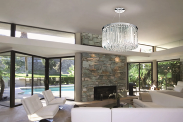 RIFLESSI 5083 - Lead Crystal pendant lamp by Patrizia Volpato - view 3